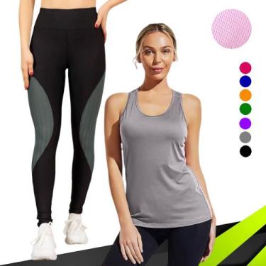 Imagem de Camiseta REGATA DRY FIT Tecido furadinho + CALÇA leg LEGGING REDINHA C