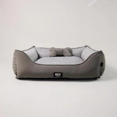 Imagem de Cama Pet De Malha Refrescante - Pet Talk, GG, Cinza