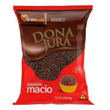 Imagem de Chocolate Granulado Macio 1,05kg - Dona Jura - Cacau Foods 