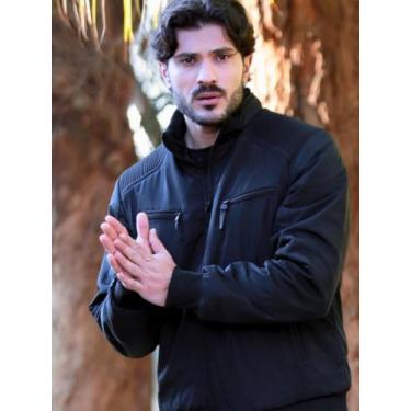 Imagem de Jaqueta De Nylon Masculina Impermeavél Microfibra - I.Con, Preto, P