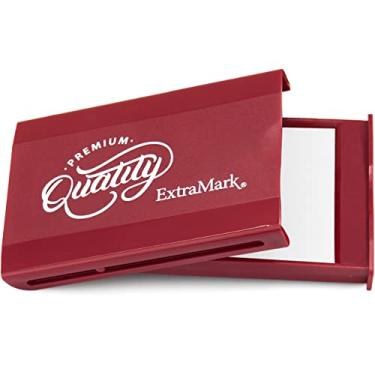 Imagem de ExtraMark Bloco de carimbo de feltro portátil com tampa dobrável SnapTight - Tamanho 5 x 7,6 cm - Seco