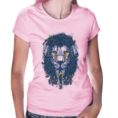 Imagem de Baby Look Leão Reggae - Foca na Moda, Rosa bebê, G