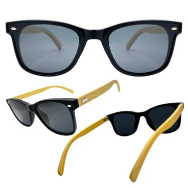 Imagem de Óculos de Sol Masculino Bambu Original Joachim, Quadrado, Lentes Polarazidas, Proteção UV400 (Preto - Cor 1)