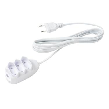 Imagem de Extensão 3 Tomadas 2 Pinos 10A 10m EXT-2010 Branca Intelbras