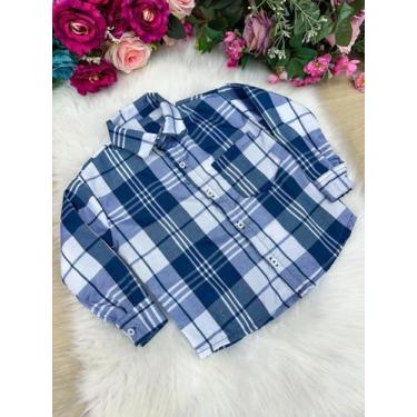 Imagem de Camisa Xadrez Junina Junior Azul (CMSXDRXJNUJNIRAZL) - miss cherry, 8,