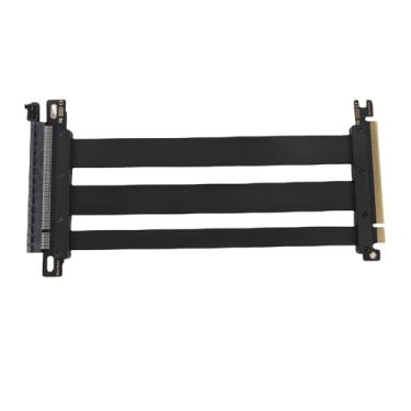 Imagem de Cabo PCIE 4.0 RISER, PCIE 4.0 X16 Alta Velocidade Extensão Flexível Porta de Extensão de Extensão de 180 Graus Cabo de Extensão GPU para RTX 4090 Ti para 8900 XT (40cm)