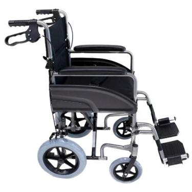 Imagem de Cadeira De Rodas Alumínio Transporte Hospitalar/Casa 100Kg - Mobil
