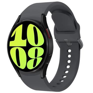 Imagem de Pulseira Galaxy Watch 5/4, para Samsung Galaxy Watch 5 Pro, 40 mm, 44 mm, 45 mm, pulseira esportiva de silicone macio Correa Galaxy 4 Classic para mulheres e homens, 46 mm e 42 mm, pulseira de substituição sem lacunas