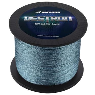 Imagem de KastKing Linha de pesca trançada Destron, cinza, 23 kg, 270 m