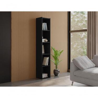 Imagem de Estante Livreiro Com Prateleiras Janaína Kit 3 Unid Preto