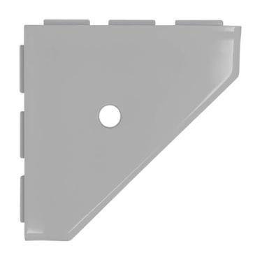 Imagem de Questech Prateleira de chuveiro decorativa, prateleira de chuveiro de canto de 20 cm para chuveiro interno – preparada para construção nova, organizador de chuveiro para paredes de azulejo, suporte de