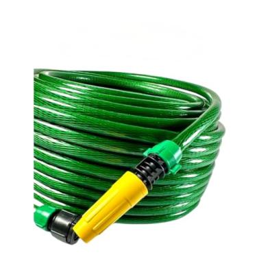 Imagem de Mangueira de Jardim Completa Trançada Flexível e Reforçada e Resistente Verde-Adequado para jardim e varanda(30 Metros)