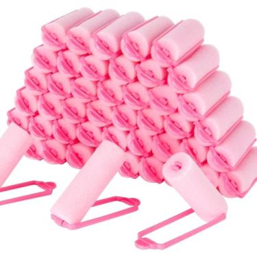 Imagem de MAQIHAN 40Pcs Foam Hair Rollers-Esponja Rollers para Cabelo Heatless Hair Curler para Cabelo Curto/Longo Sleep Rolos para Cabello Jumbo Large Sponge Curlers Soft Sleeping Thin Hair Curl Overnight Rulo