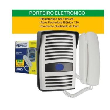 Imagem de Kit Interfone Residencial Porteiro Eletrônico Monofone Ecp