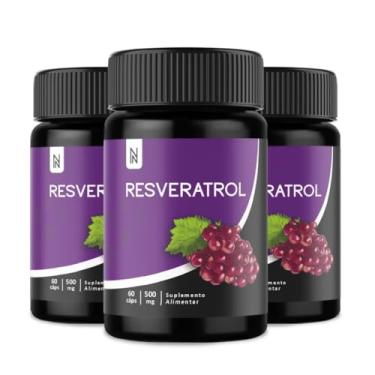 Imagem de Kit 3 Suplementos Resveratrol G-500 60 Cápsulas NATURALY