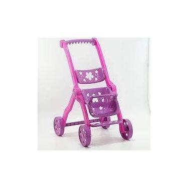 Imagem de Carrinho De Boneca Conforto Infantil Estampado - 66cm