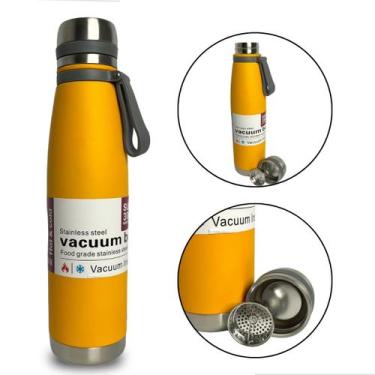 Imagem de Garrafa Térmica 850ml Aço Inoxidável Portátil Café Suco Água Ideal par