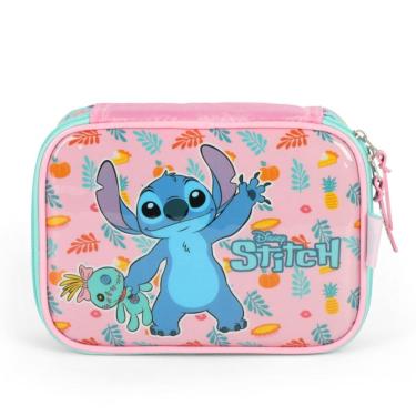 Imagem de Estojo Box Escolar Juvenil Stitch e Xepa Lançamento Luxcel