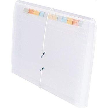 Imagem de Pasta Sanfonada Plastica Duplicata 31 Divisoes Cristal - DAC