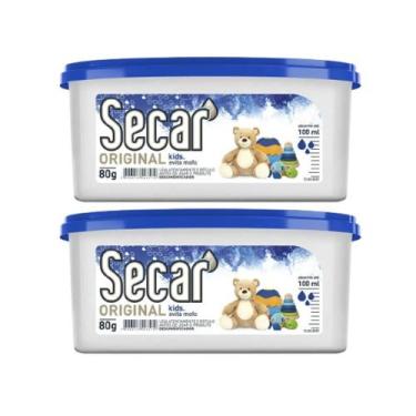 Imagem de Kit 2 Antimofo Secar Original 80g Absorvedor Umidade Odor Mau Cheiro Á