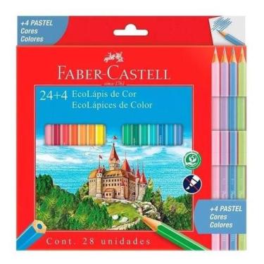 Imagem de Lápis de Cor Ecolápis 120124+4P 28 Cores - Faber Castell