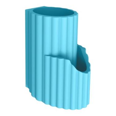 Imagem de KiBcsLic Suporte para protetor labial de carro, organizador de, acessório elegante para interior automotivo, organizador prático de automotivos, Azul