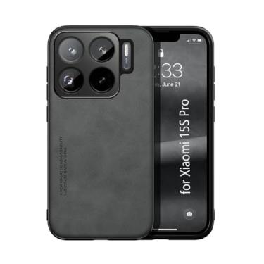 Imagem de Kepuch Silklike Capa para Xiaomi 15S Pro - Case Placa de Metal Embutida - Preto