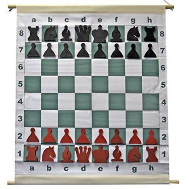 Imagem de Tabuleiro de demonstração de xadrez por atacado Chess 28" com peças ma