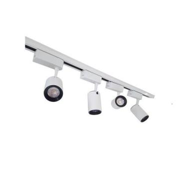 Imagem de Trilho Eletrificado 4m + 4 Spot Led 7w 4000k Bivolt Branco - Delis