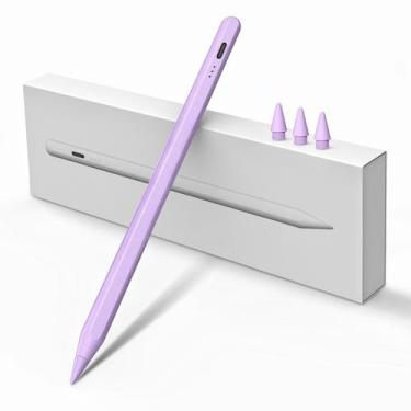 Imagem de Caneta Stylus MEKO Active Apple Pencil para iPad roxa