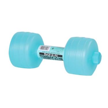 Imagem de oshhni Halteres com pesos de mão cheios de água, equipamento de exercício 26x10 cm, versátil com tampa dupla para adultos e adolescentes, carga máxima de 1, Azul