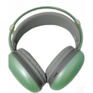 Imagem de Fone de Ouvido Bluetooth LED RGB Color BM758 com Bateria de Longa Duração (Verde)