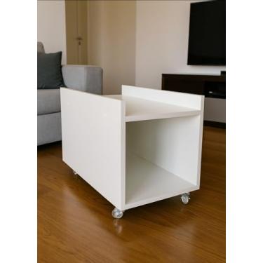 Imagem de Suporte para CPU é Nobreak com Rodízios em Gel (Branco)