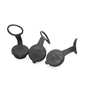 Imagem de uxcell Tampa de tomada de isqueiro de carro à prova d'água 3 peças 12 V tampa fitness