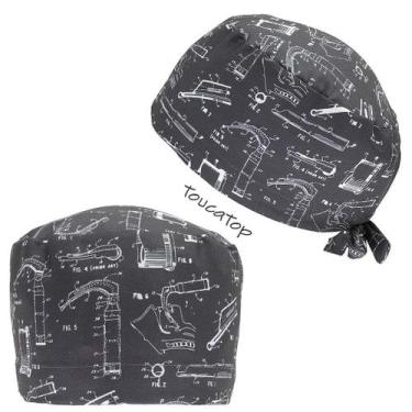 Imagem de Gorro Cirúrgico, Laringoscópios, Planta Técnica, Cinza Chumbo - no-bra
