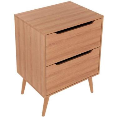 Imagem de Gabinete Para Banheiro 60 Cm 2 Gavetas Robin Amêndoa - TECNOMÓBILI