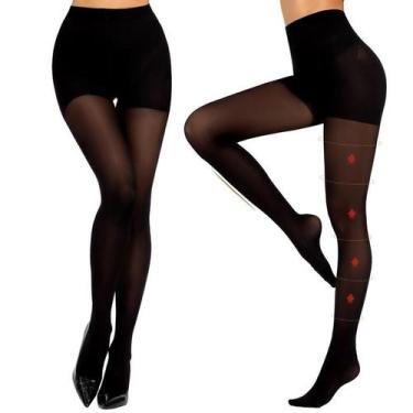 Imagem de Meia-calça de compressão MANZI Black Tights 10-15mmHg Support