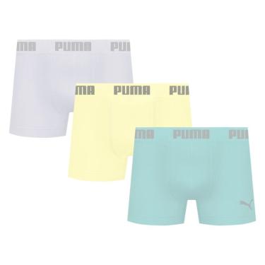 Imagem de Kit 3 Cuecas Puma Boxer Sem Costura Masculina