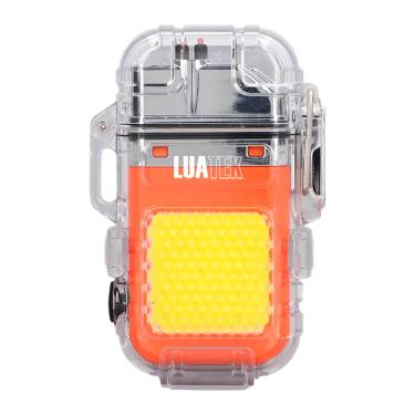 Imagem de Isqueiro de Plasma com Lanterna [Laranja]