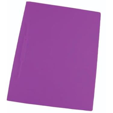 Imagem de Pasta C Presilha Grampo Trilho A4 Oficio Candy Color Pasta Sanfonada Fácil Transporte Armazenamento Contratos(Roxo)