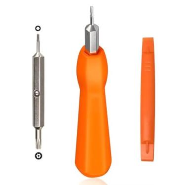 Imagem de Conjunto de pontas de chave de fenda para acesso à campainha de vídeo em anel - compatível com todos os modelos de bateria e Wi-Fi (laranja)