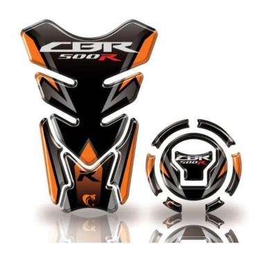 Imagem de Adesivo Protetor Tanque E Bocal Honda Cbr 500R Laranja Laranja