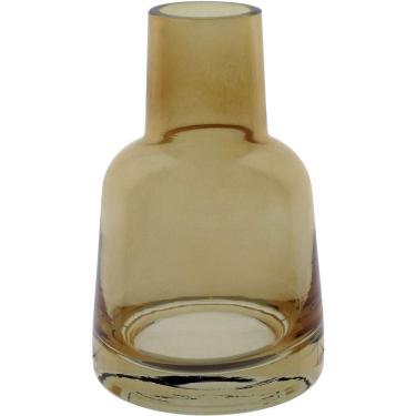 Imagem de Vaso Decorativo Enfeite Casa Home&co Vidro 14x9x9cm âmbar
