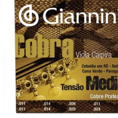 Imagem de Encordoamento Para Viola Gesvm Serie Cobra Aco Media Giannini