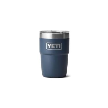 Imagem de YETI Rambler Caneca de café isolada de 227 g com tampa - Copo de café empilhável com isolamento a vácuo de parede dupla - Forro de cerâmica DuraSip - Design amigável para baristas - Aço inoxidável