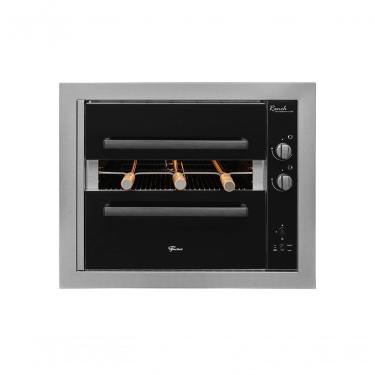 Imagem de Churrasqueira A Gás Embutir Fischer Ranch 3 Espetos Inox Bivolt