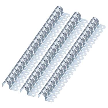 Imagem de HARFINGTON Braçadeira de conduíte de 50 peças, correia de um furo EMT, braçadeira de tubo em U, diâmetro de tubo de 25 mm de 2,5 cm, tira rígida de tubo de diâmetro de furo de 8 mm 5/16 polegadas,