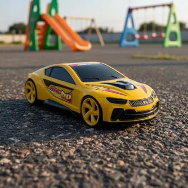 Imagem de Brinquedo Carrinho De Corrida Com Rodas Esportivas BS Turbo - Bs Toys (Amarelo)