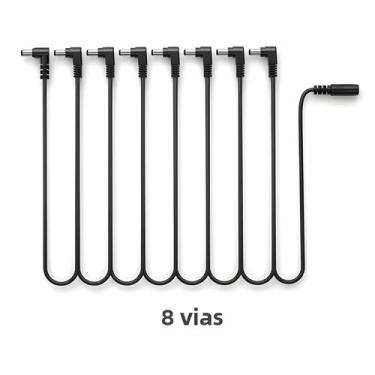 Imagem de Cabo Daisy Chain Para Pedais De Guitarra De 1 a 10 Vias, Adaptador De 