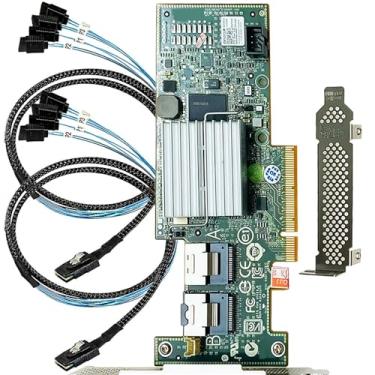 Imagem de Placa controladora H200 RAID PCI E 6Gbps HBA LSI 9211 P20 IT Mode ZFS FreeNAS expansor RAID unRAID + 2 x cabos SATA